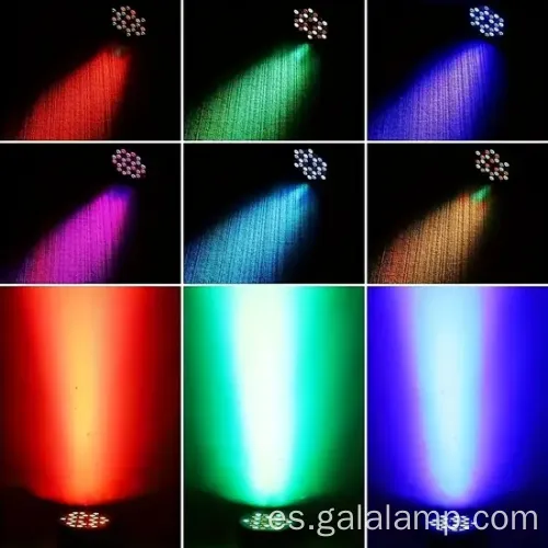 Luz de fiesta con una lámpara de escenario de atmósfera de discoteca